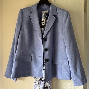 Le Suit Lavender Blazer with Scarf
